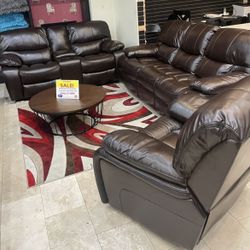 TAX TIME SALE! NEW COMFY MADRID RECLINING SOFA LOVESEAT SET ON SALE $1299! EASY FINANCING! SAME DAY DELIVERY 🚚 