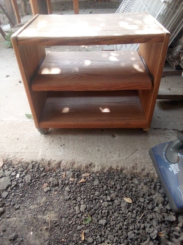 Microwave/Printer Cart W/Wheels
