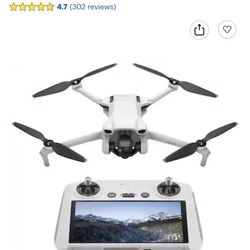 DJI - Mini 3 Drone and Remote Control with Built-in Screen (DJI RC) - Gray