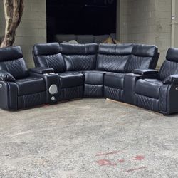 Black Sectional RECLINER