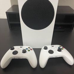 Xbox Series S With Two Controllers