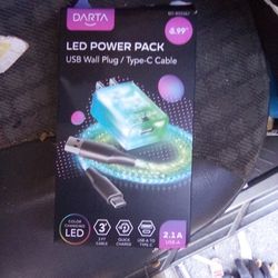 Color Changing Led Light Up Type C Power Pack