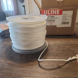 1/8x500' White Solid Braid Nylon Rope ( 6 Boxes)