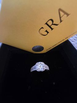 Certafied Moissanite engagement ring
