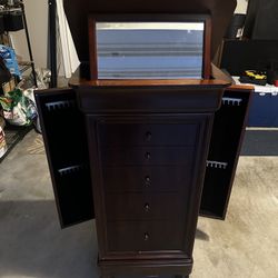 Vintage All Wood Jewelry Dresser