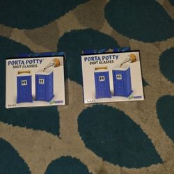 Porta Potty Shot Glasses 4 Glasses