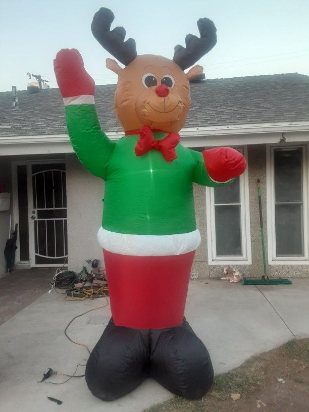 12 Foot Reindeer Blow Up