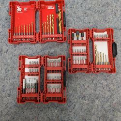 3 Sets Of Milwaukee Bits
