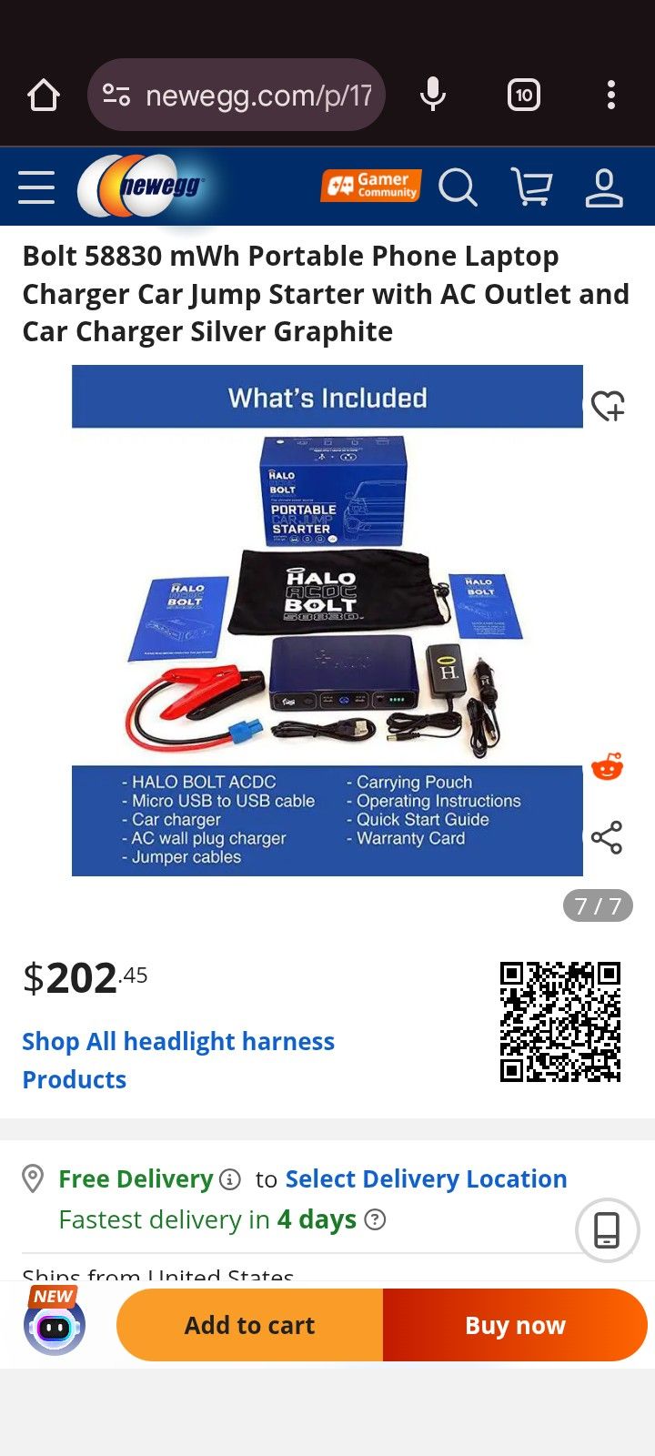 Halo Jump Box Car Tire Inflator And Power Supply 