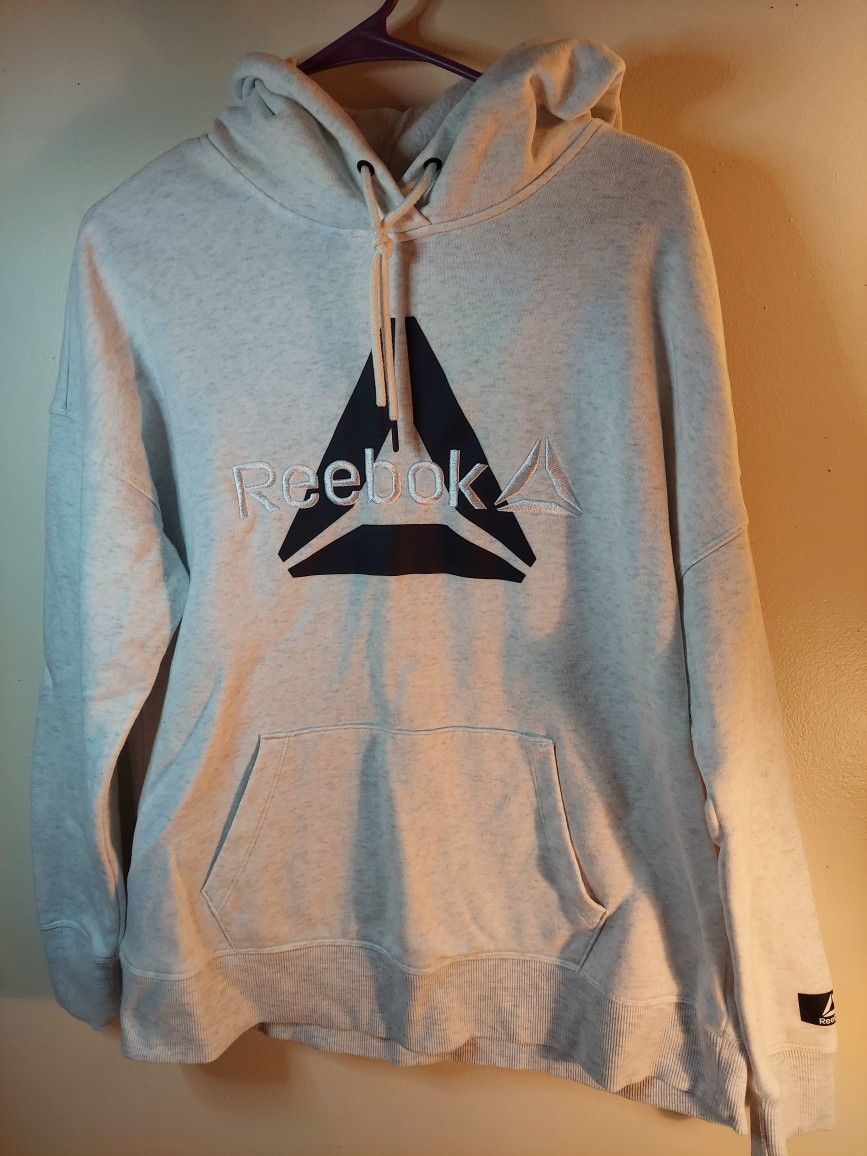 Men's Reebok Gray Hoodie Size Medium Must Pick Up