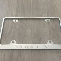 Tesla model y license plate cover