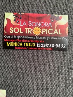 Monica Y Su Sonora Sol Tropical 