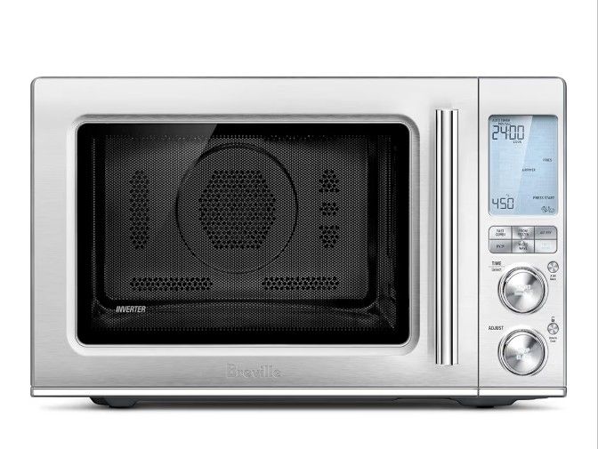 Breville BMO870BSS Combi Wave 3-in-1 Microwave, Air Fryer and Convection Oven, Brushed Stainless Steel