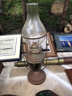 Old Gimbel Oil Lamp