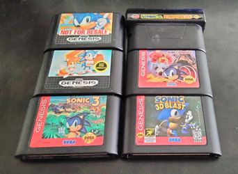 6 Sonic the Hedgehog bundle (Sega Genesis) for sale