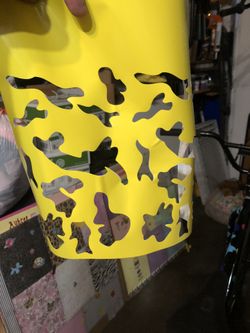 3 color camo stickers for bikes.$30 make upon request