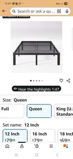 Steel Queen bedbase