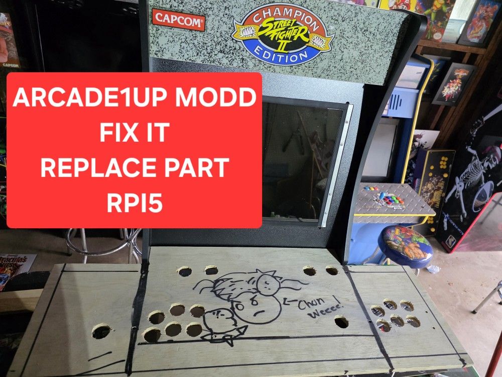 Arcade1up Modd Fix Replace Part RPI5 Arcade