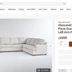 Living Spaces Sectional Couch