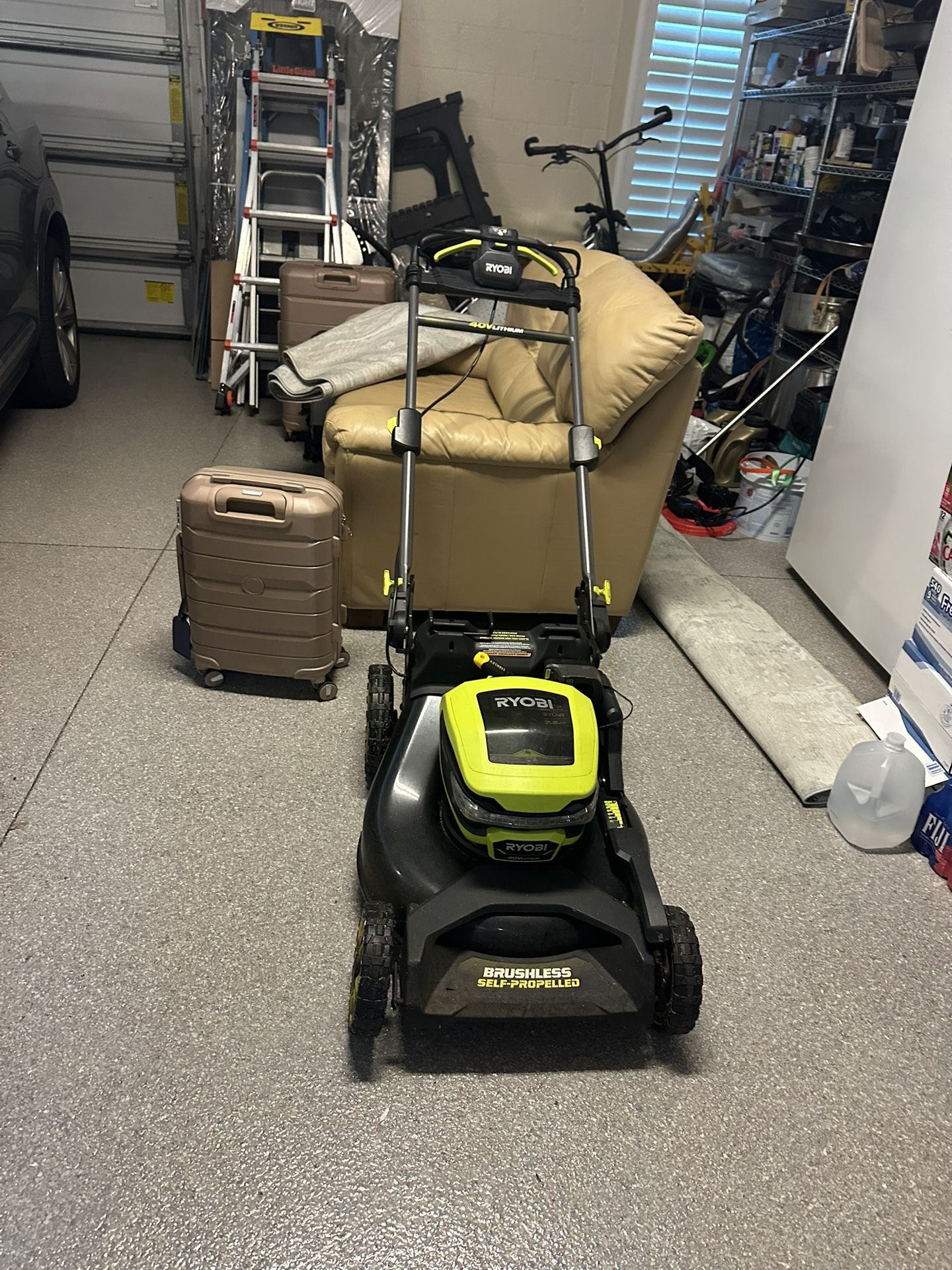 Ryobi brushless 40v lawn mower with Batteries
