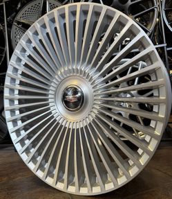 26'' Silver Brushed Wheels Tires Yukon Silverado Tahoe Sierra Wagoneer Escalade New