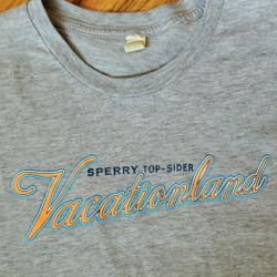 Sperry Top-Sider  "Vacationland" Gray Short-Sleeve Tee Size: S