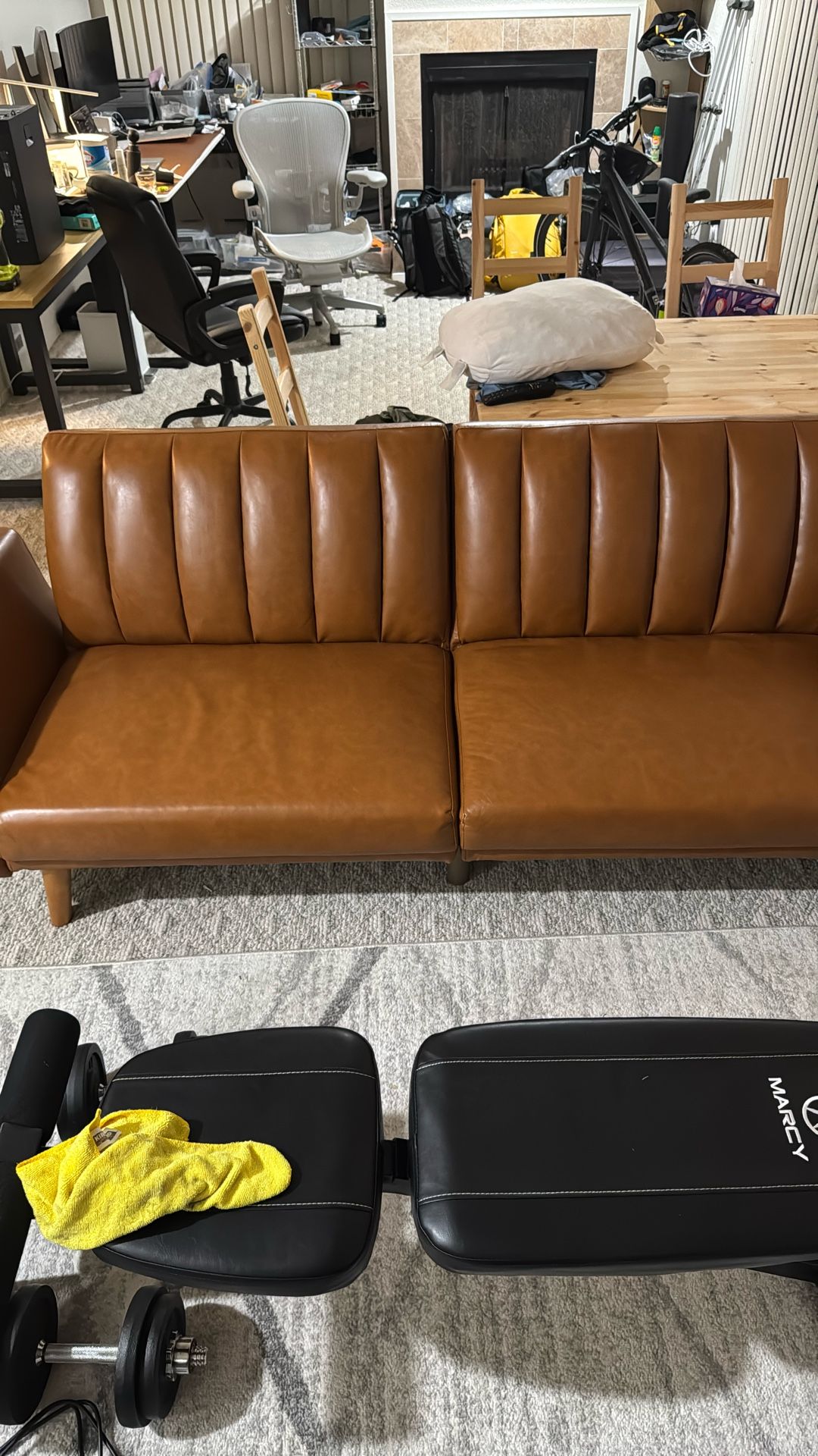 Novogratz Brittany Convertible Couch Futon