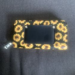 Sunflower Wallet With Card Pockets and Coin Pocket NWOT