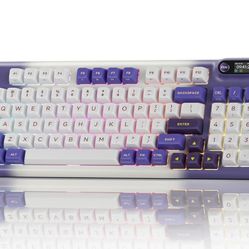Z98 Creamy Keyboard, 94 Keys Wireless Mechanical Keyboard with Smart Display & Knob, Tri-Mode Connection
