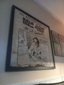 Framed art laboe poster