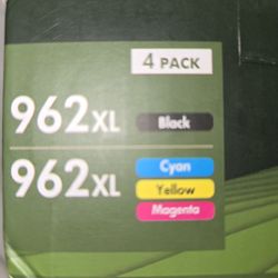 HP 962XL Ink Cartridges 4-Pack (Black, Cyan, Magenta, Yellow) Compatible – High Yield for OfficeJet Pro 9010 9020 Series