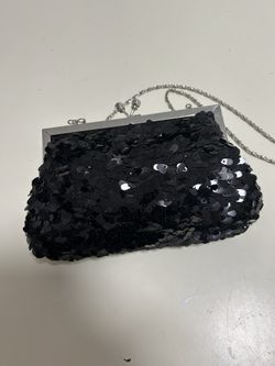 Clutch Black Sequin Purse