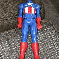 Marvel Hasbro 2013 Captain America Action Figure Toy Kids Collectible Used Pre O