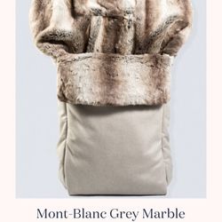 Mont-Blanc Grey Marble Stroller Bunting