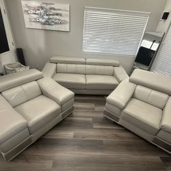 Leather Sofa Set 