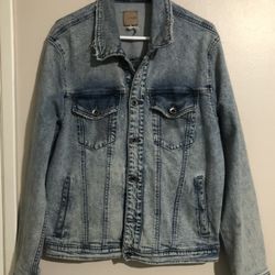 Joe's Jeans Stone Washed  Denim Jacket Blue Size Medium.