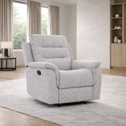 Grey Manual Recliner