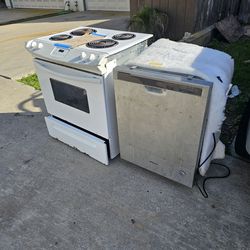 FREE Electric Stove and dish washer. FREE