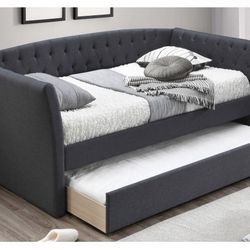 Brand New In Box Day Bed W/Slats + Trundle And 2 Mattresses. Pick Up In Long Beach   
