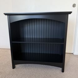 Black Wood Bookcase / Media Shelf / Entry Console