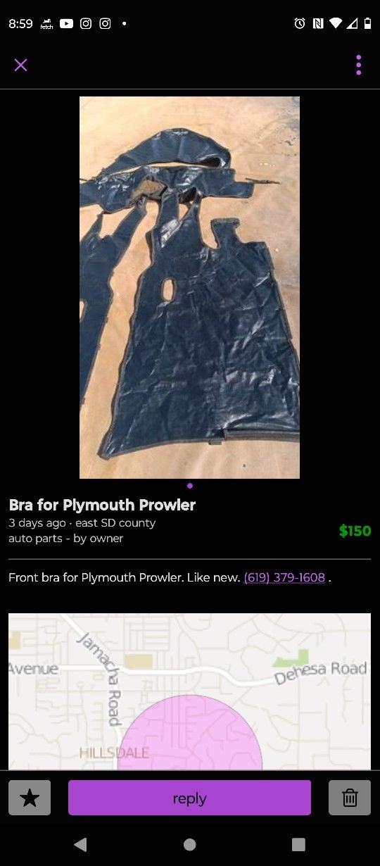 Plymouth Prowler Bra