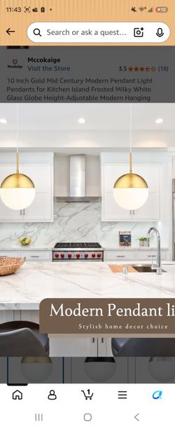 AUTELO PACK OF 2 UNBUILT BRAND NEW GOLD BRUSH PENDANT LIGHTS