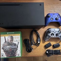 Microsoft Xbox Series x 1TB Black Console, 2 Controllers, 8 Games Bundle + More