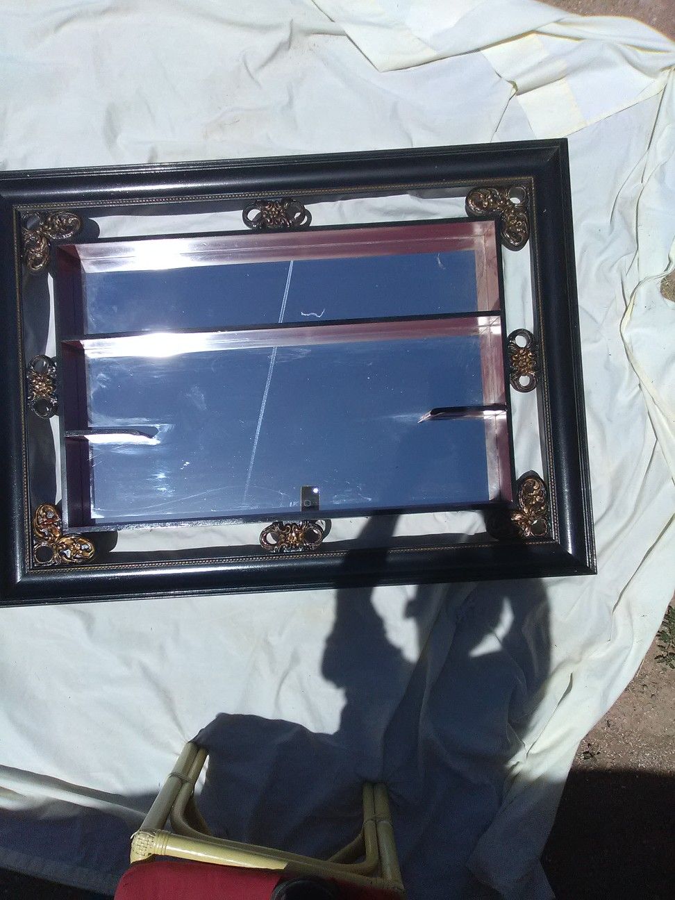 Antique living room mirror