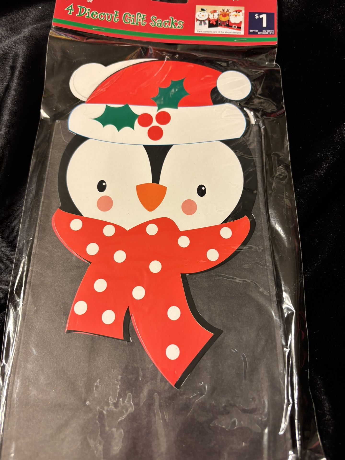 Set Of 4 Diecut Gift Bags