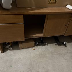 Desk And Cabinet