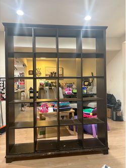 Large book shelf four rows by 5