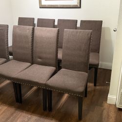 8 Dining Room Chairs 