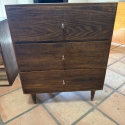 Two vintage bedside tables