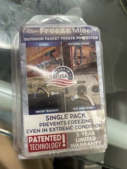New in Box Freeze Miser 1-Pack Outdoor Faucet Freeze Protection Extreme Conditions